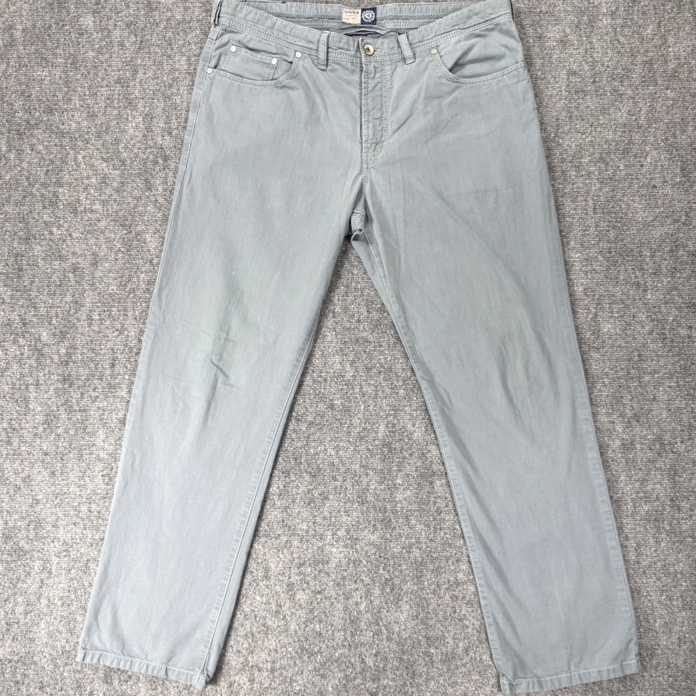 Atelier Gardeur Nigel 1 Men's 38x32 Slate Blue Stretch Cotton Chino Pants